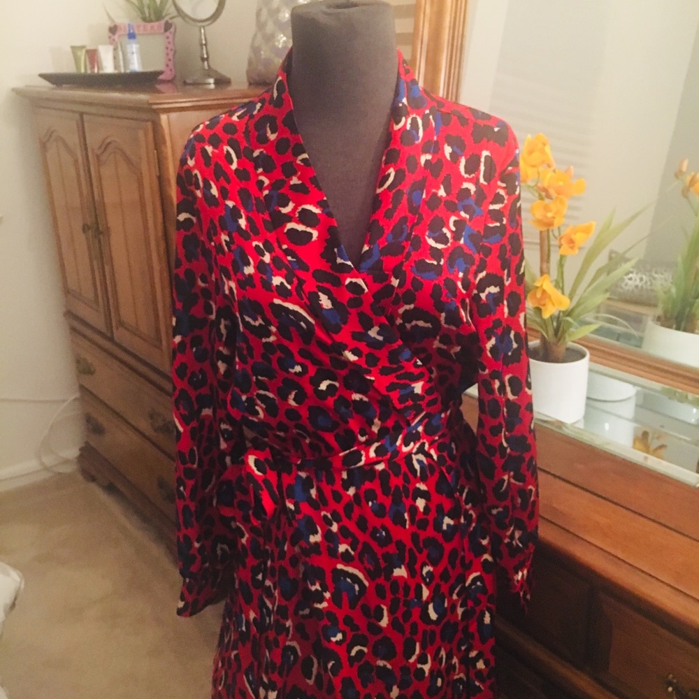 Beautiful Multi Color Wrap Dress